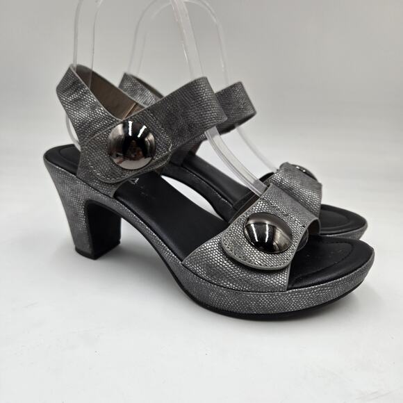 Patrizia by Spring Step Womens Rola Gray Python Heels Shoes Comfort Size 36 US 6 - Picture 1 of 8